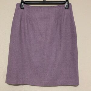 JG Hook Wool Blend Chic Lavender Pencil Skirt Women Size‎ 12  Warm Cozy Office